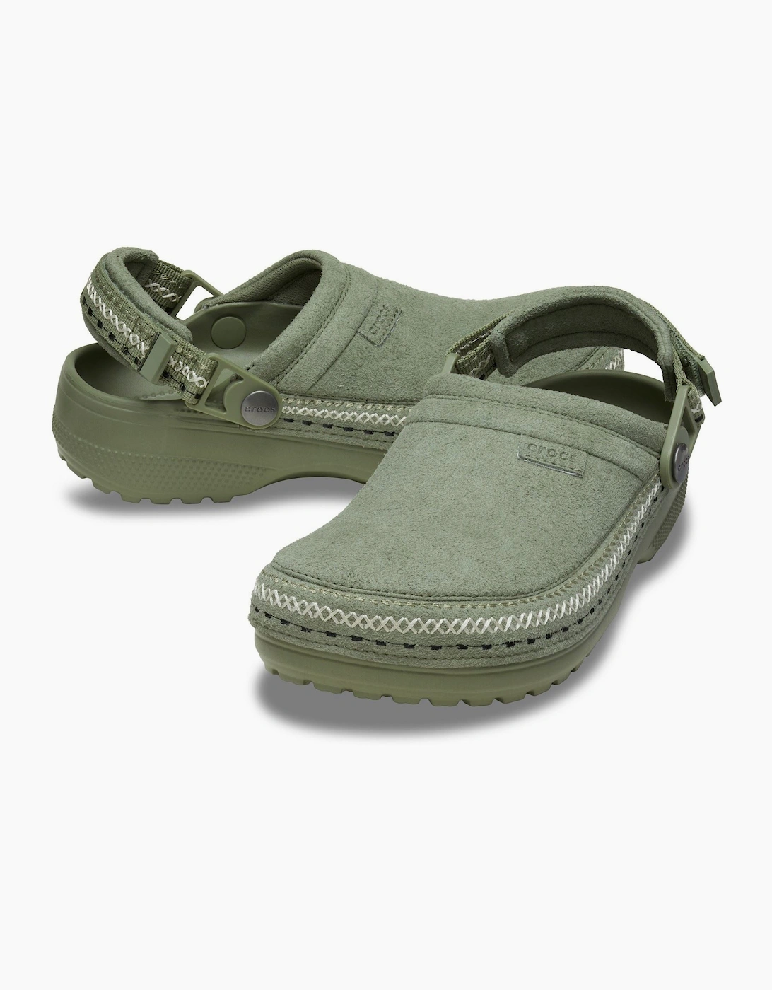 Crocs Classic Crafted Stitch Textile Blend Women's Cargo Clogs