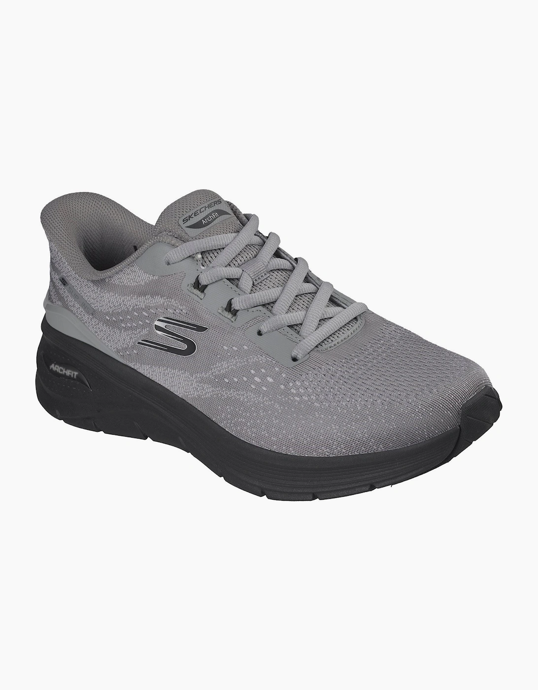 Skechers Arch Fit 3.0 Textile Men's Grey/Black Trainers