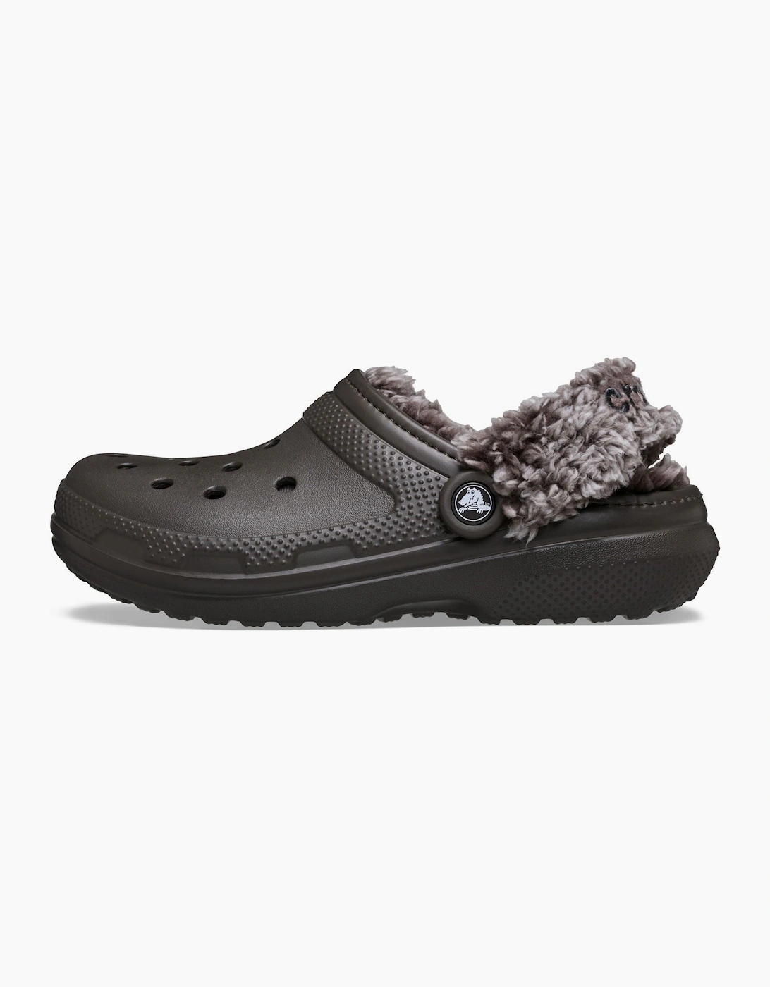 Crocs Classic Fleece Lined Polyester Blend Men's Dark Cocoa Clogs