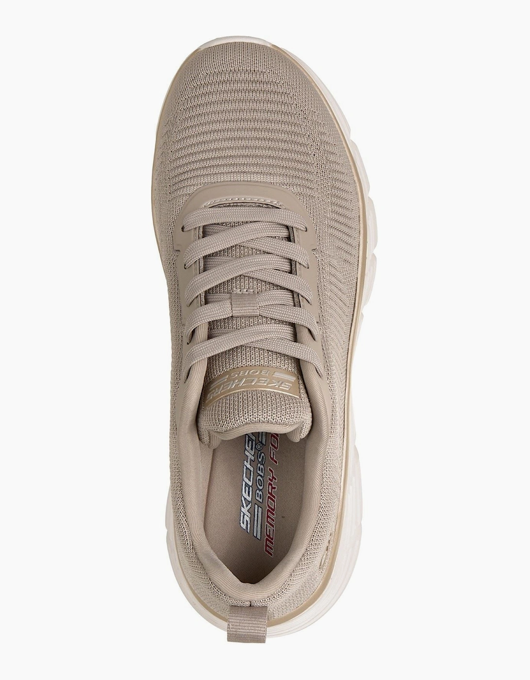 Skechers Bobs B Flex Hi Flying Textile Women's Taupe/Gold Trainers