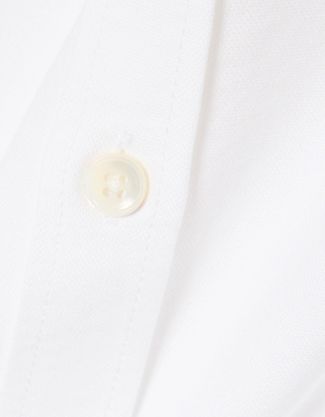 Lacoste Regular Fit Mens Oxford Shirt - White/White 800