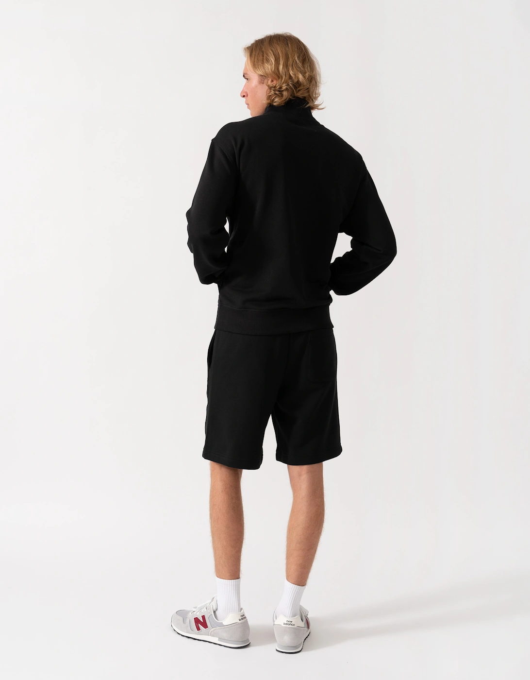 BOSS Orange Smallzip Mens 1/4 Zip Sweatshirt - Black 001