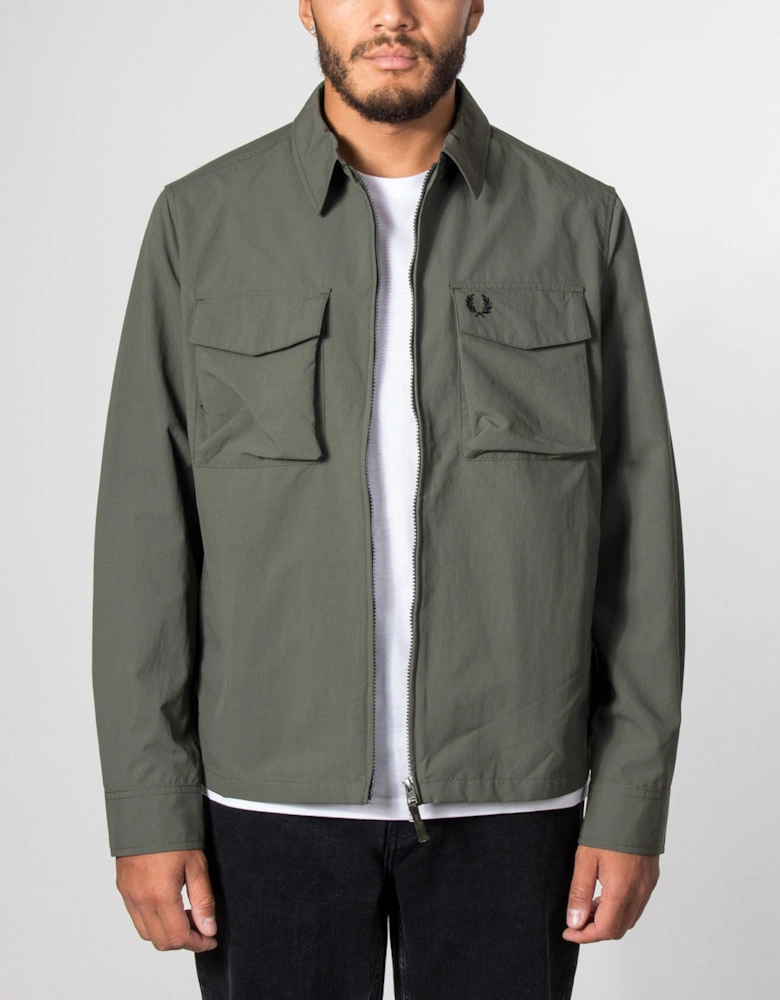 Regular Fit Ripstop Pocket Overshirt