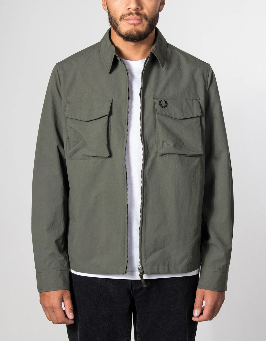Regular Fit Ripstop Pocket Overshirt