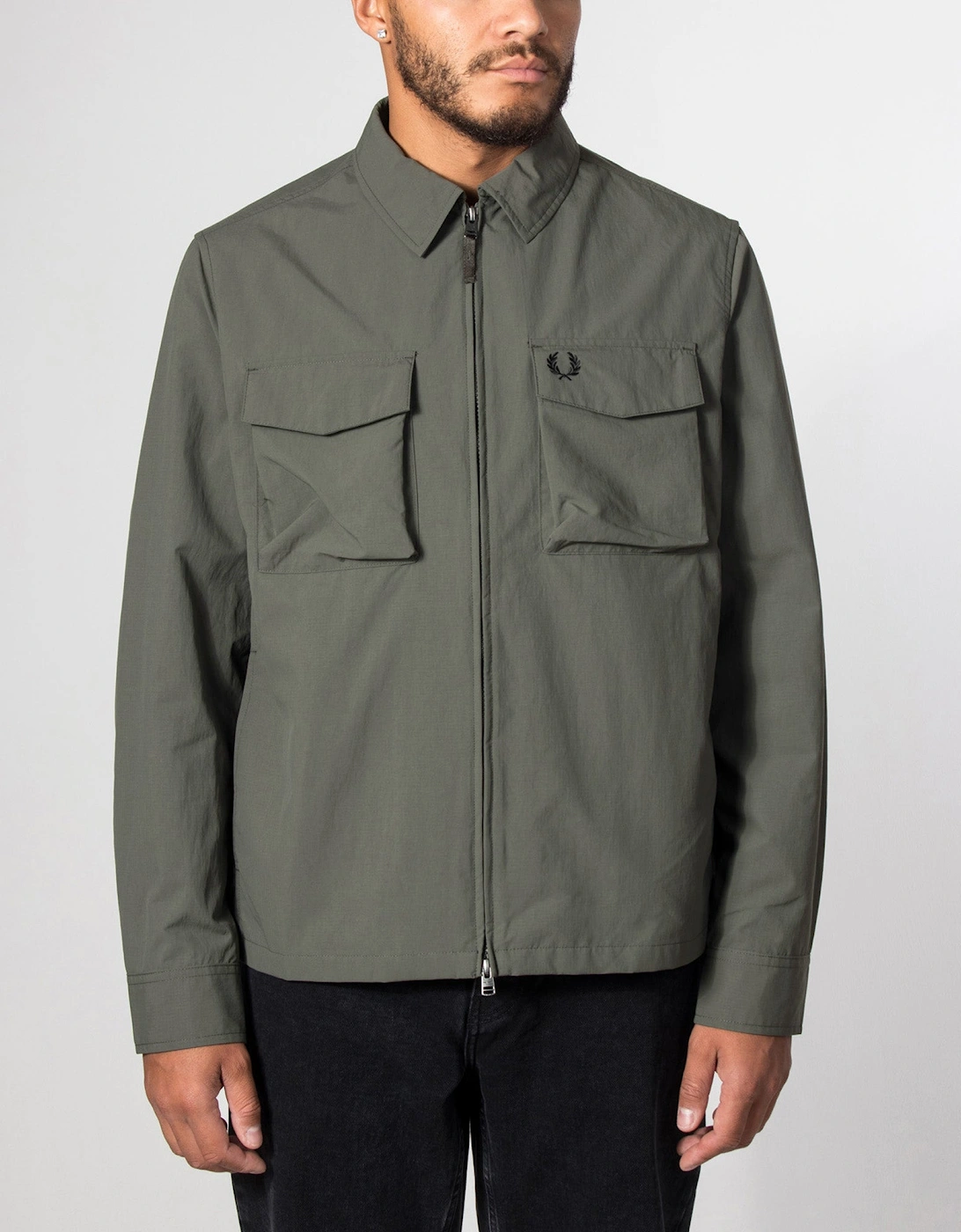 Regular Fit Ripstop Pocket Overshirt