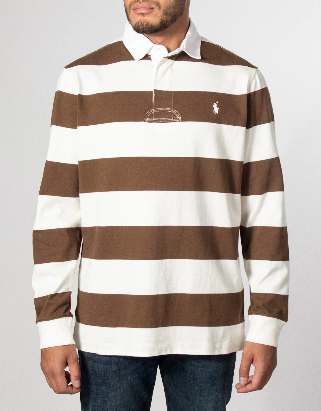 Classic Fit The Iconic Striped Rugby Shirt