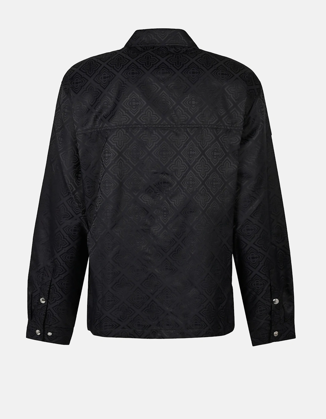 JACQUARD OVERSIZED ZIP SHIRT