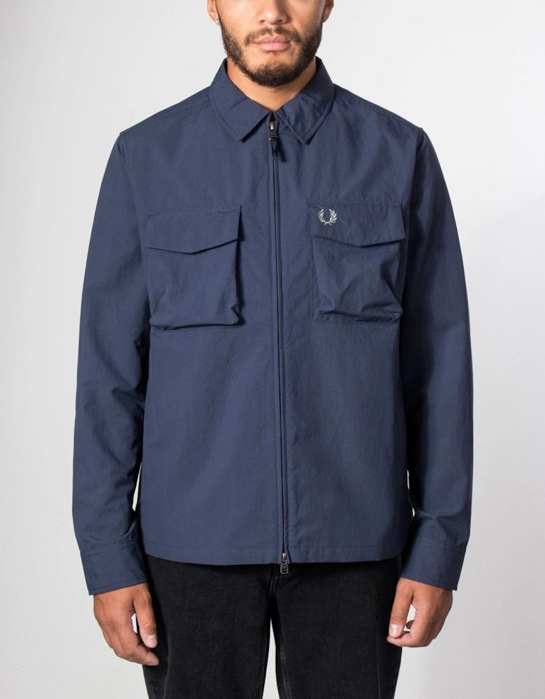 Regular Fit Ripstop Pocket Overshirt
