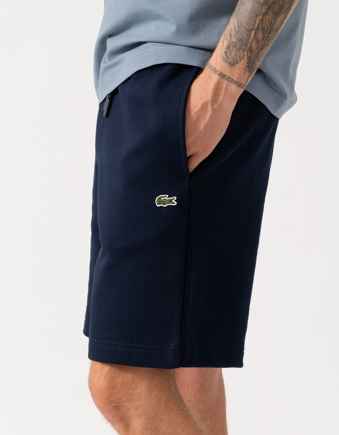 Lacoste Regular Fit Mens Fleece Shorts - Blue Marine 166