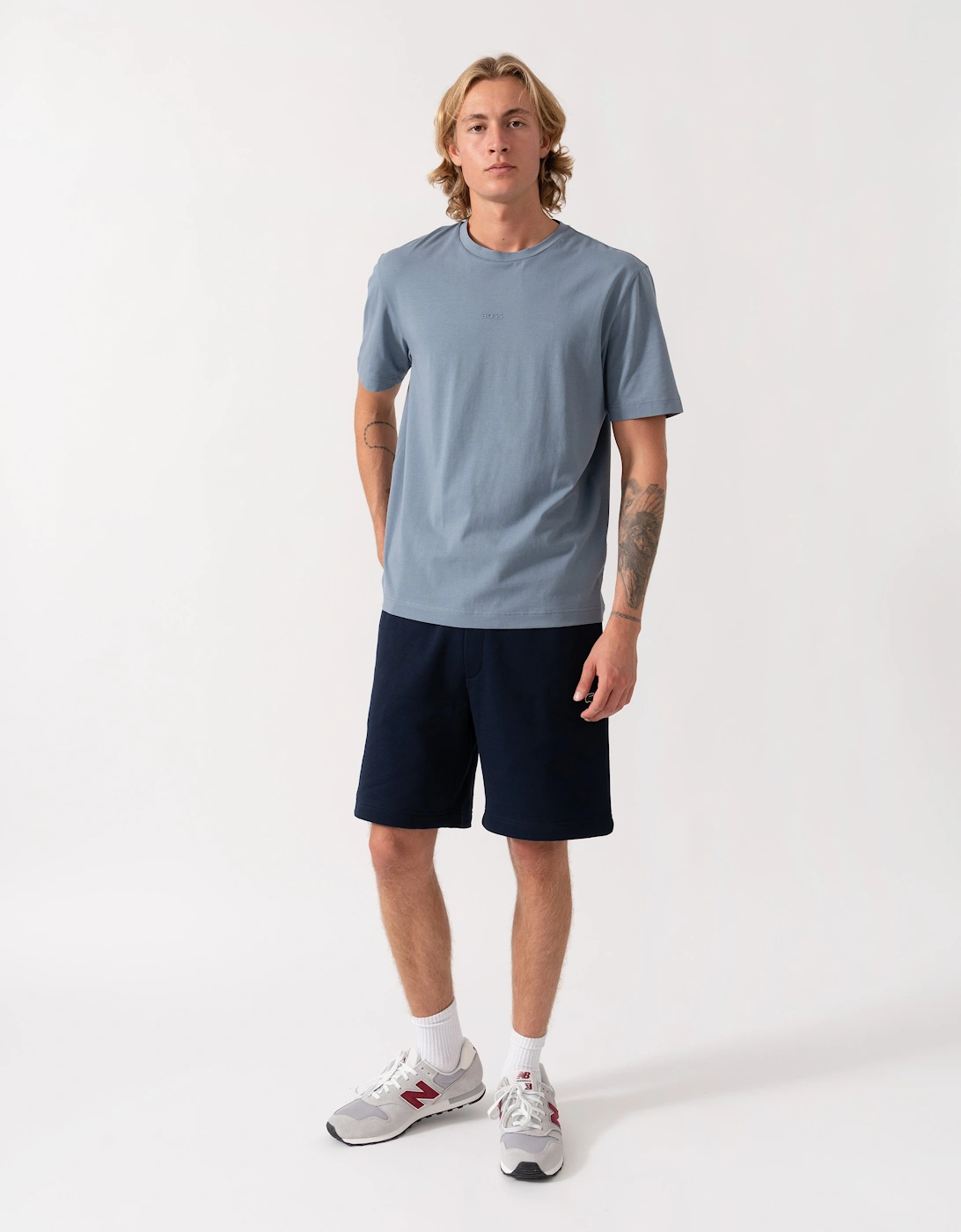 Lacoste Regular Fit Mens Fleece Shorts - Blue Marine 166