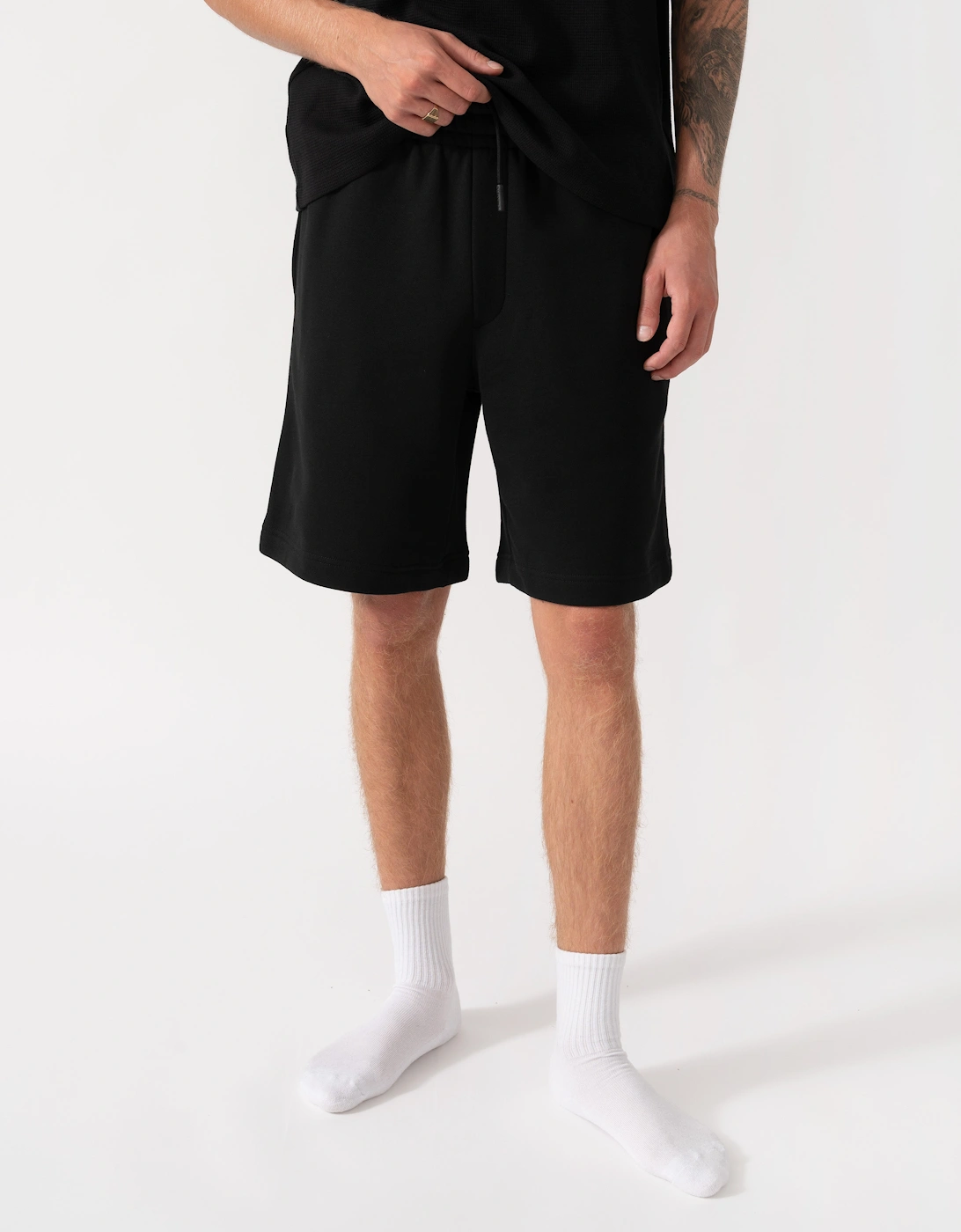 Lacoste Men's Lacoste Regular Fit Mens Fleece Shorts - Black 031
