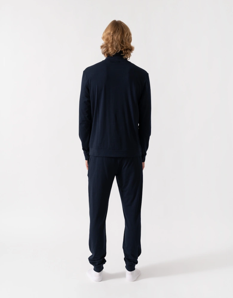 BOSS Orange 365 Mens Stretch-cotton loungewear set with logo print - Turquoise/Aqua 445