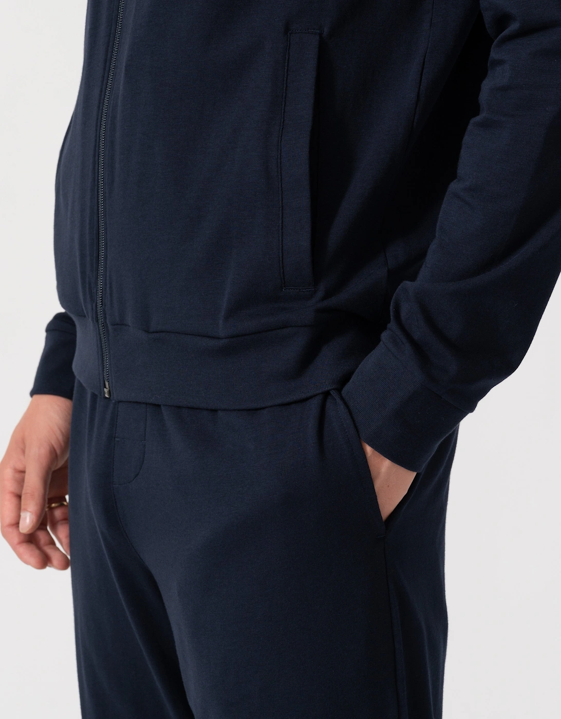 BOSS Orange 365 Mens Stretch-cotton loungewear set with logo print - Turquoise/Aqua 445
