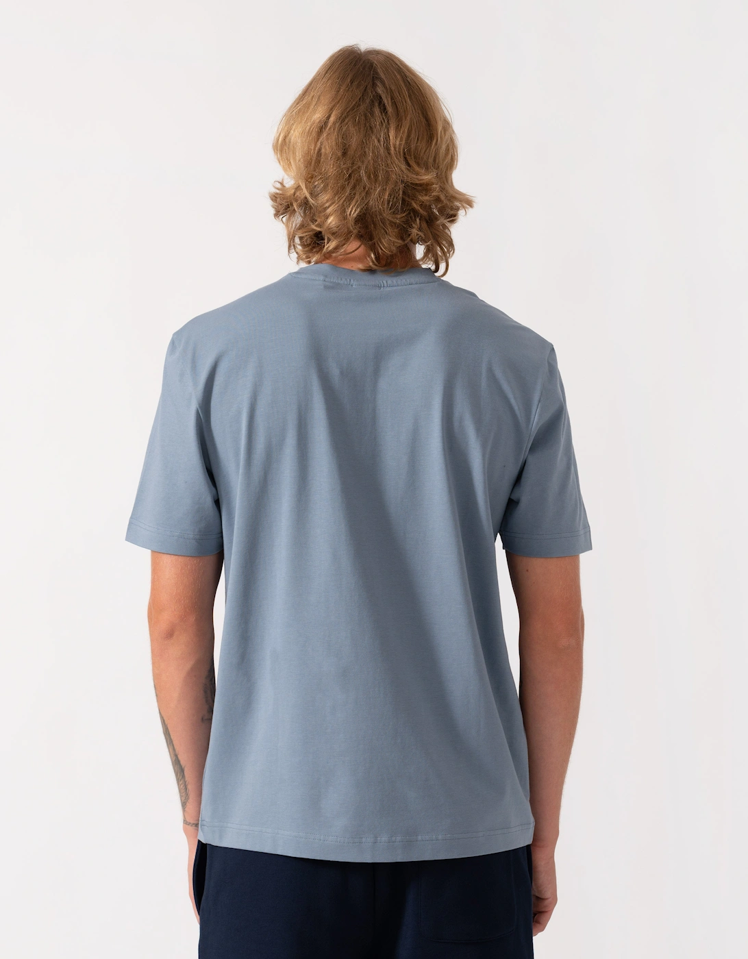 BOSS Orange TChup Mens Crew Neck Small Logo T-Shirt  - Medium Blue 424