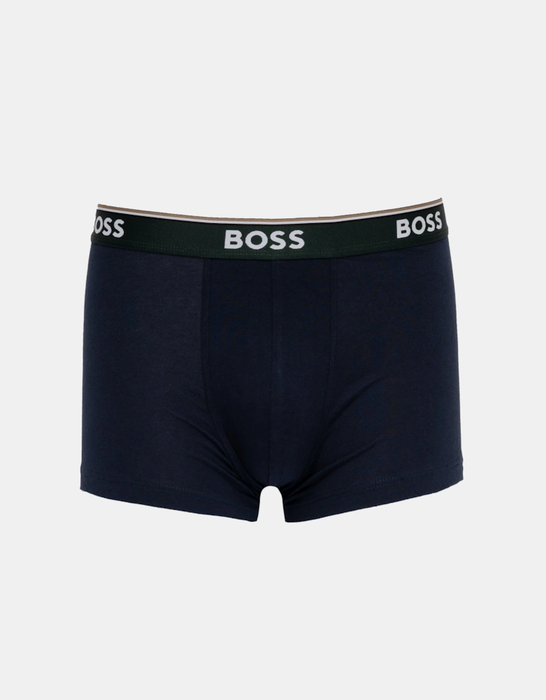 BOSS Orange Mens Three-pack of stretch-cotton trunks with logo waistbands - Open Red 645