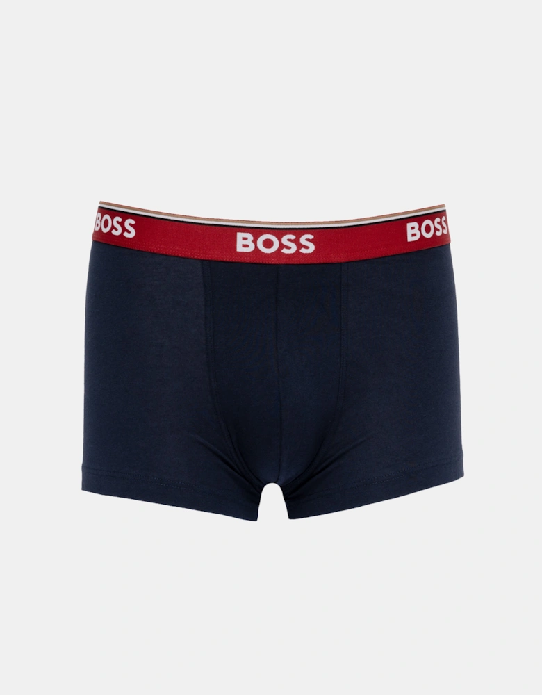 BOSS Orange Mens Three-pack of stretch-cotton trunks with logo waistbands - Open Red 645