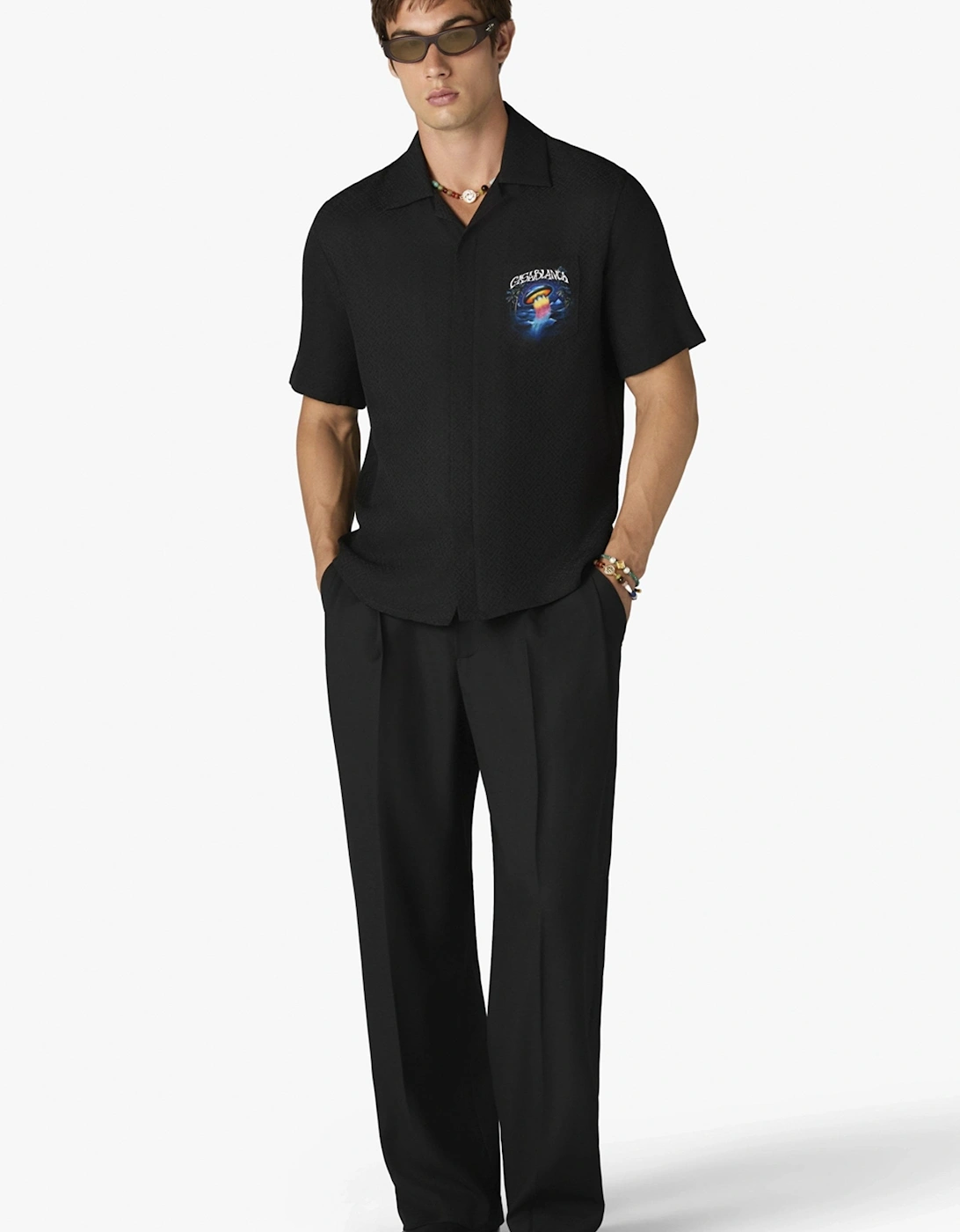 Sahara Twilight Silk Shirt Black