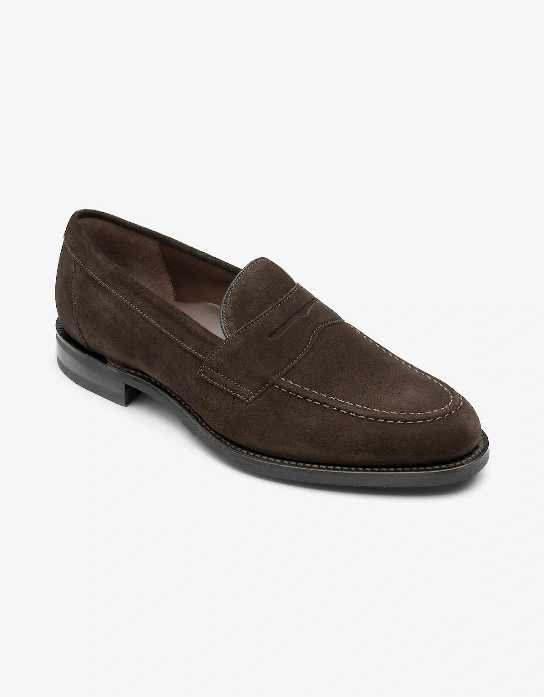 Loake Imperial Saddle Loafer Choc Brown Suede