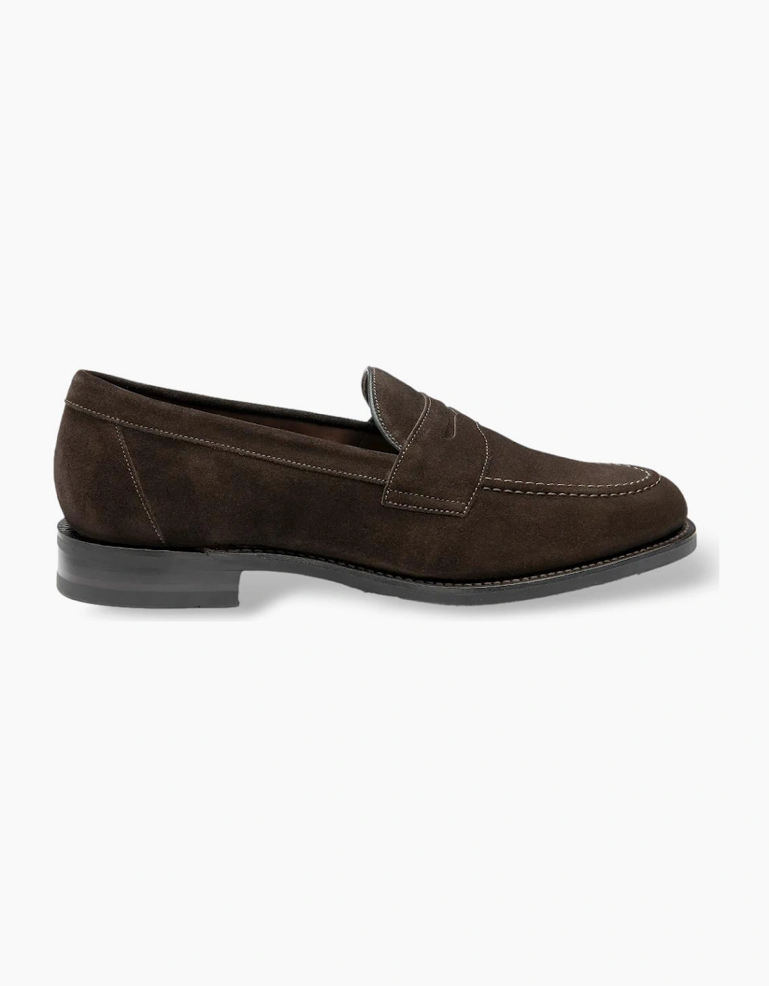 Loake Imperial Saddle Loafer Choc Brown Suede