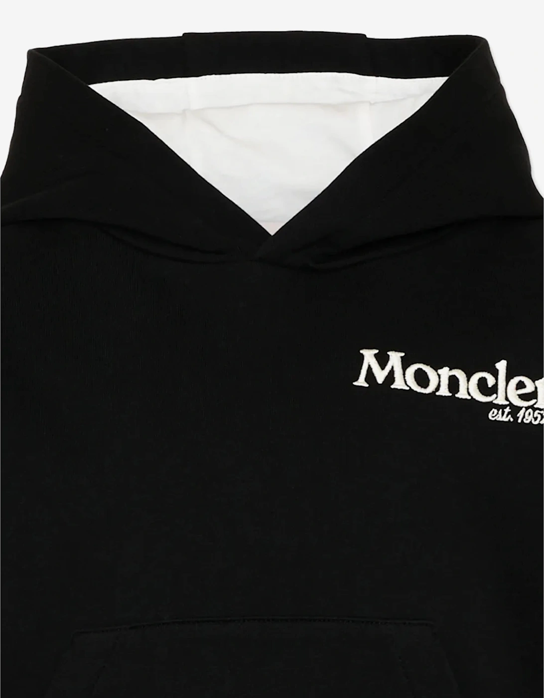 Moncler Enfant Boys Logo Hoodie in Black
