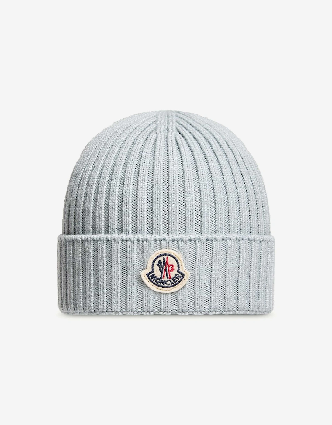 Moncler Girl's Moncler Enfant Girls Wool Logo Beanie Hat in Blue