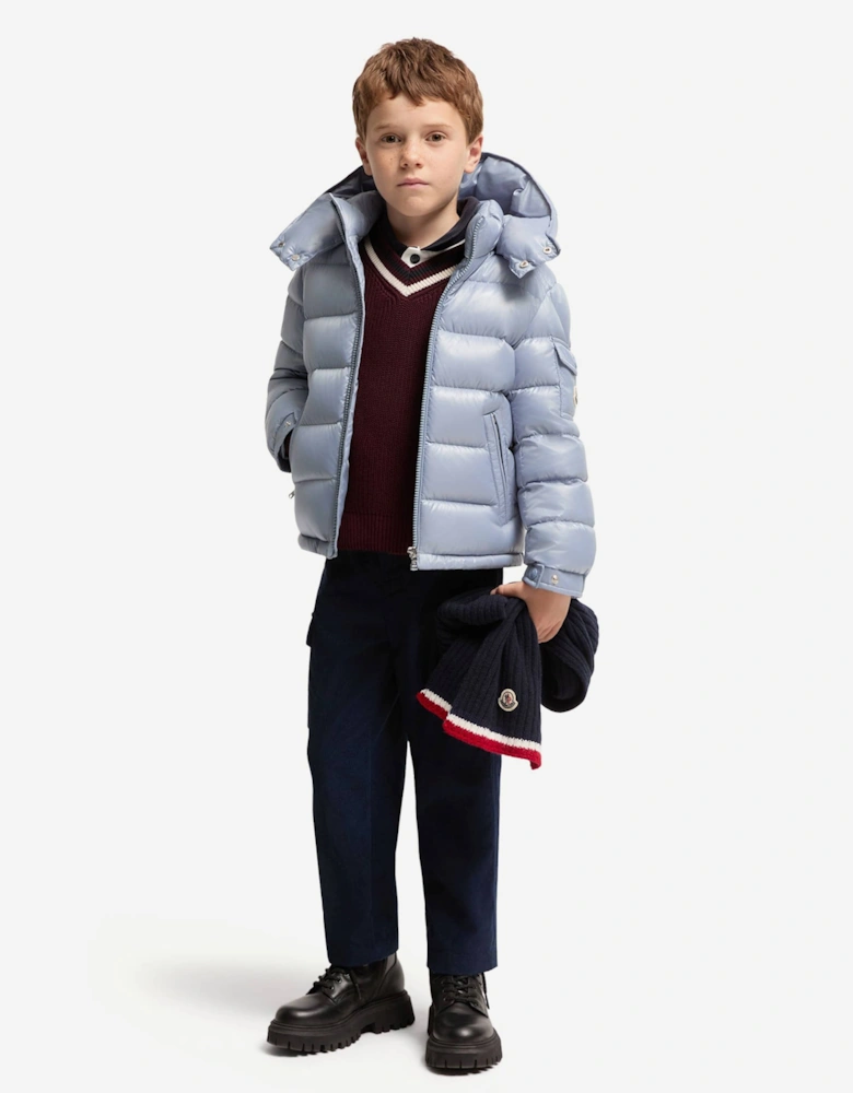 Moncler Enfant Boys Down Padded New Maya Jacket in Blue