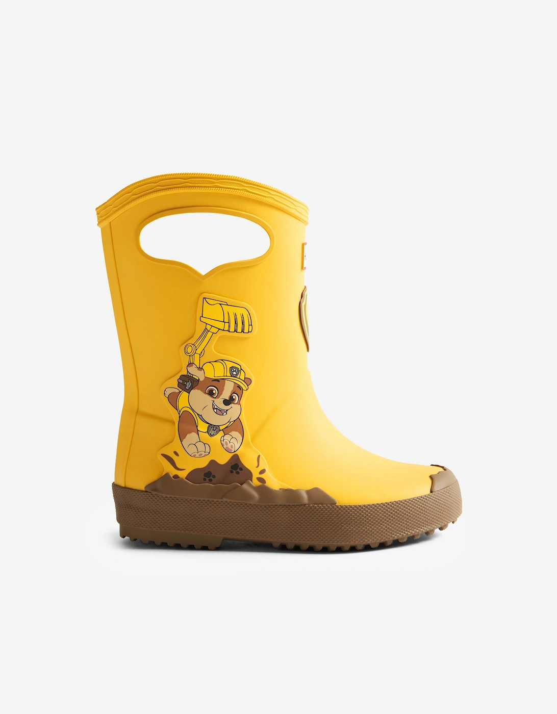 Hunter Girl's Hunter Kids Paw Patrol Rubble Wellington Boots in Yellow