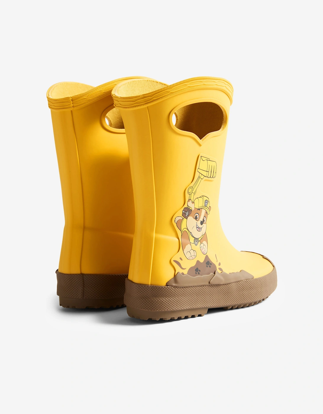 Hunter Kids Paw Patrol Rubble Wellington Boots in Yellow