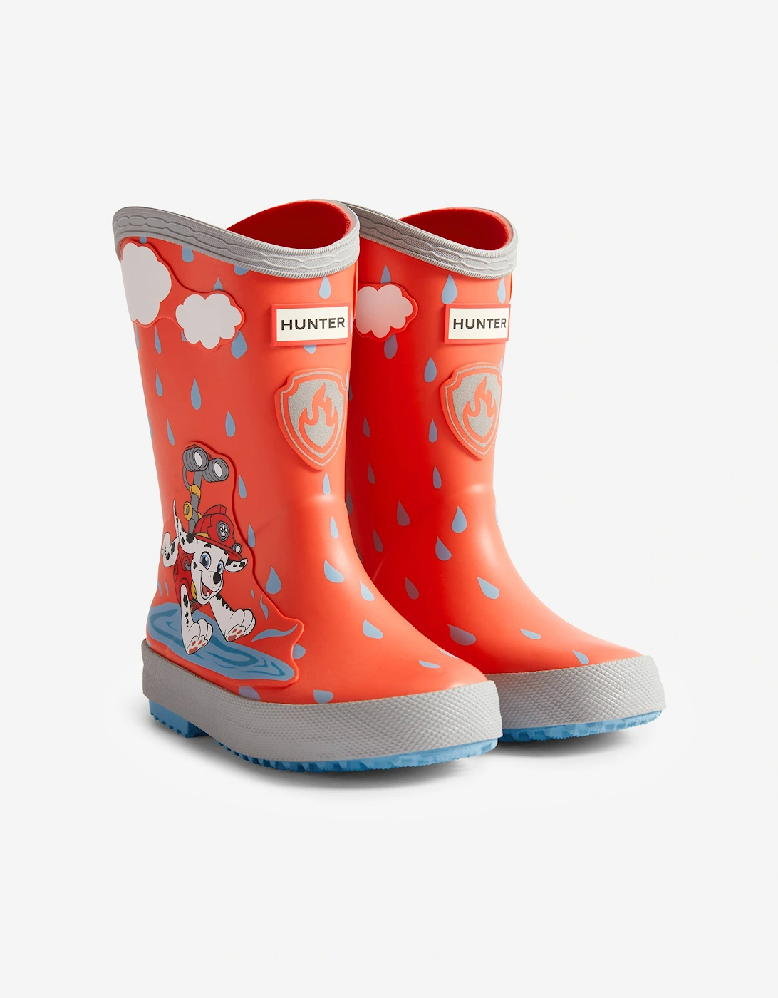 Hunter Kids Paw Patrol Marshall Wellington Boots in Red