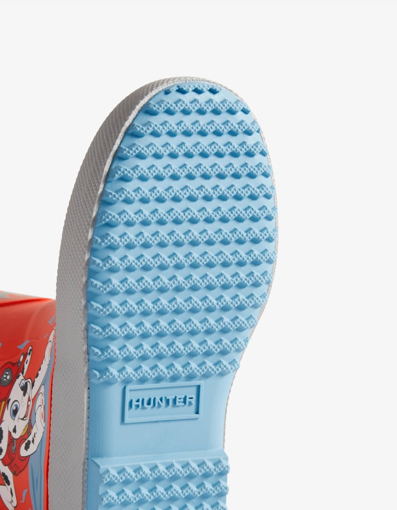 Hunter Kids Paw Patrol Marshall Wellington Boots in Red