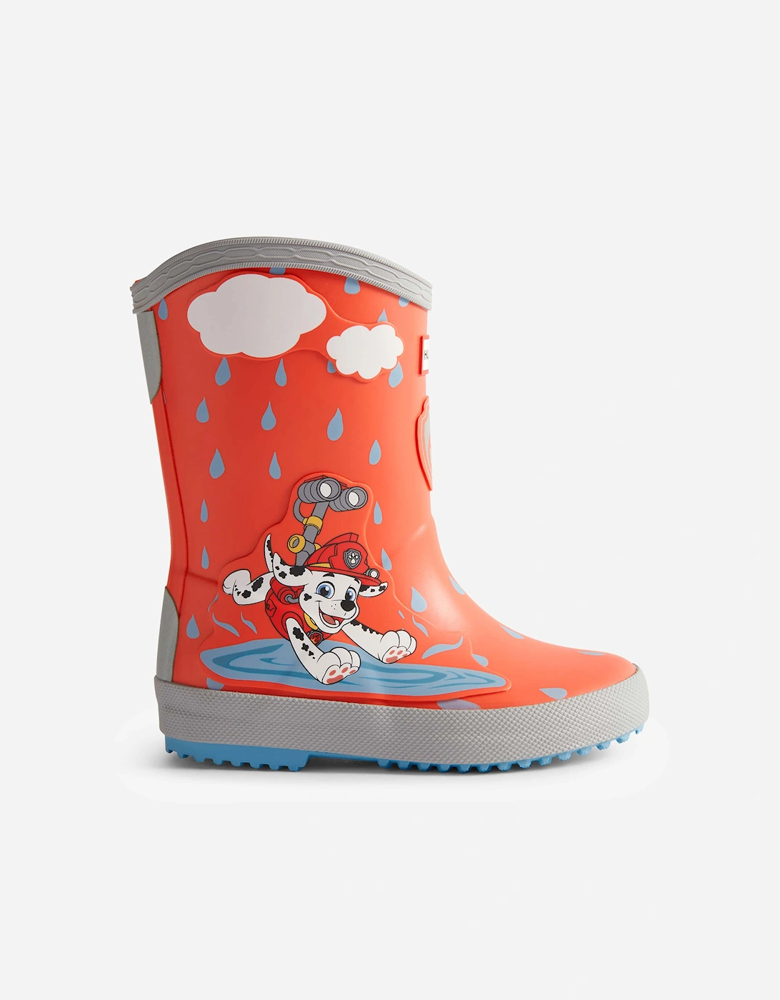 Hunter Girl's Hunter Kids Paw Patrol Marshall Wellington Boots in Red