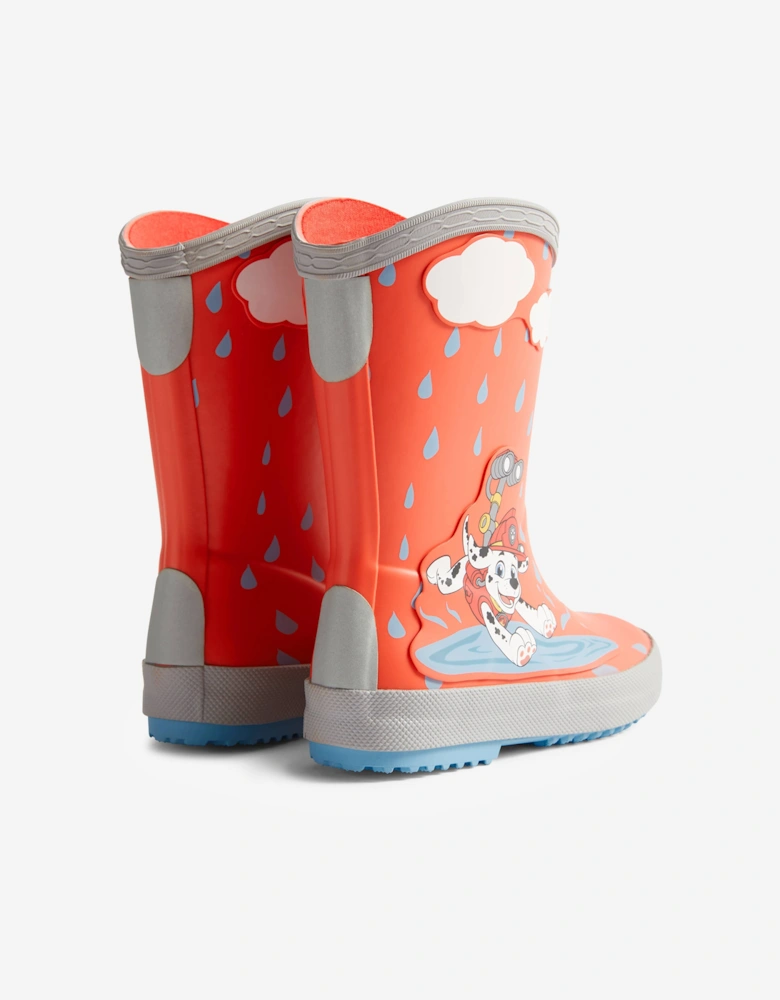 Hunter Kids Paw Patrol Marshall Wellington Boots in Red