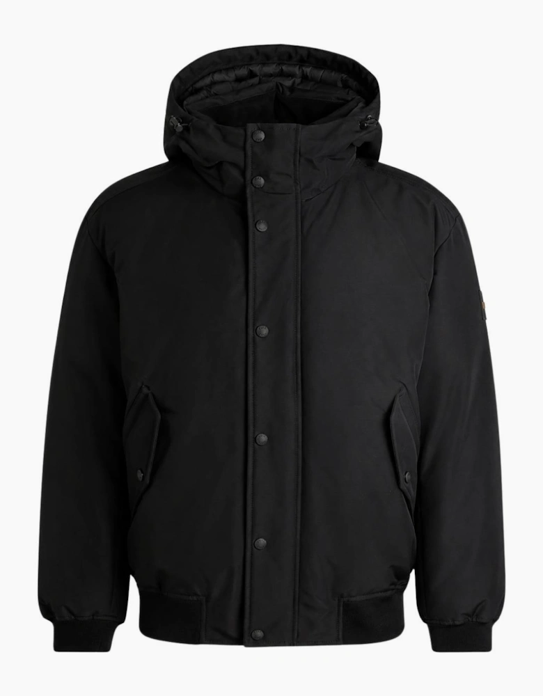 OSIS Hooded Black Bomber Jacket