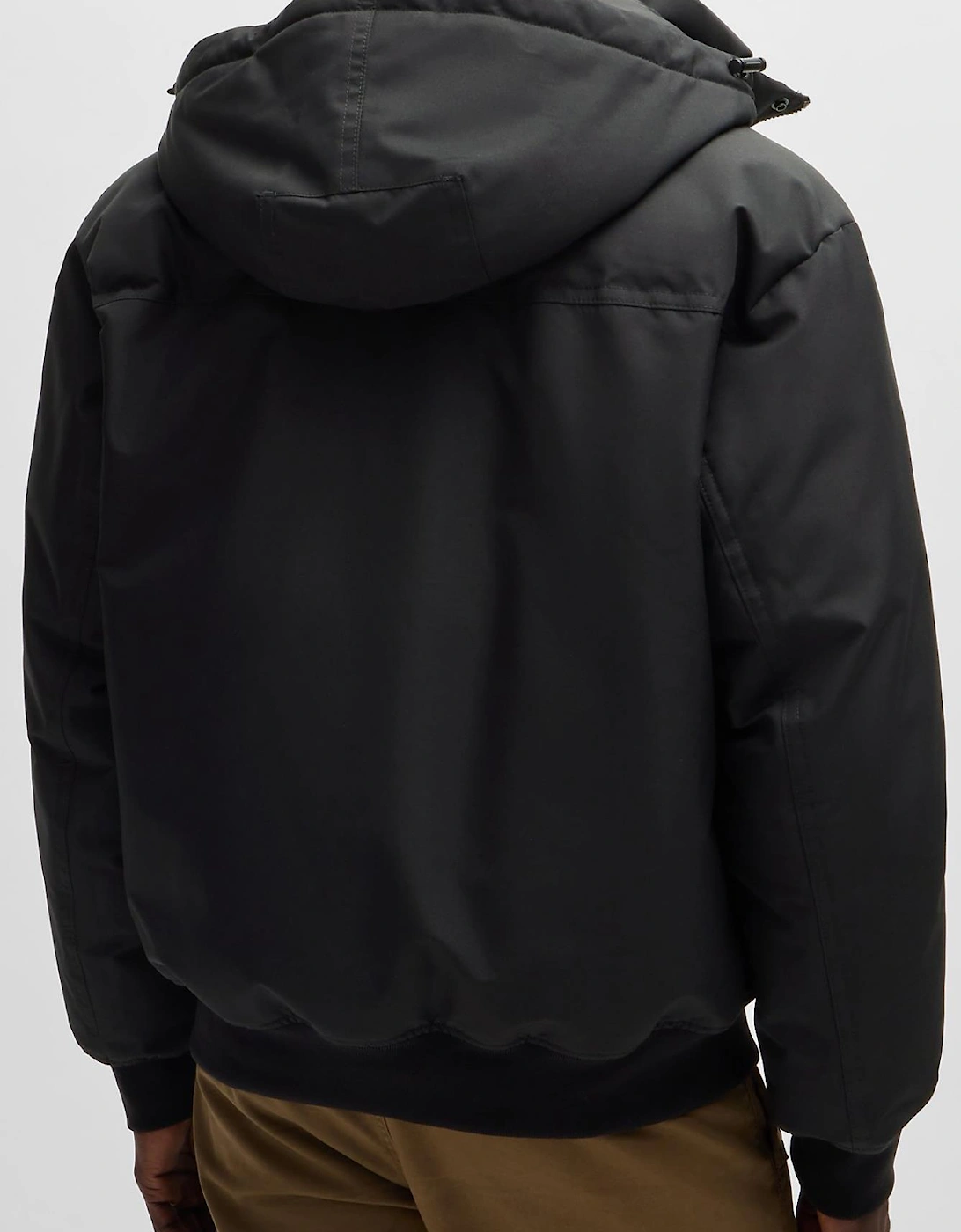 OSIS Hooded Black Bomber Jacket