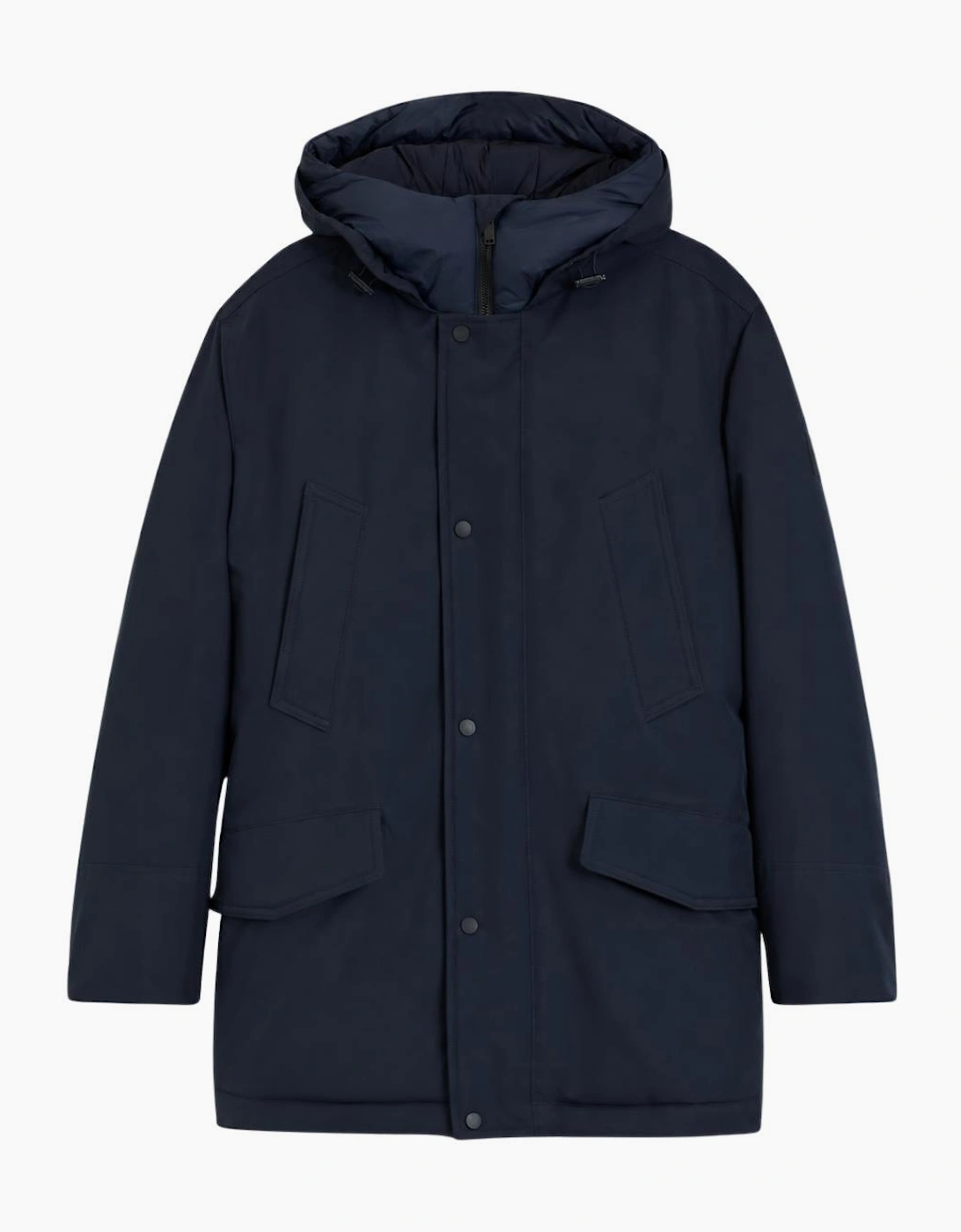 OSIASS1 Water Repellant Navy Parka Coat
