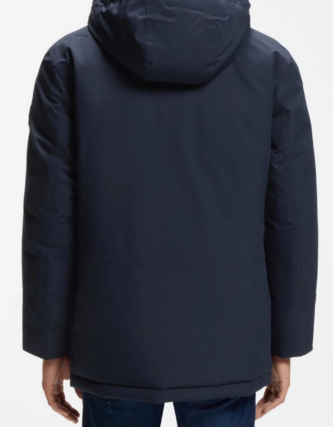 OSIASS1 Water Repellant Navy Parka Coat