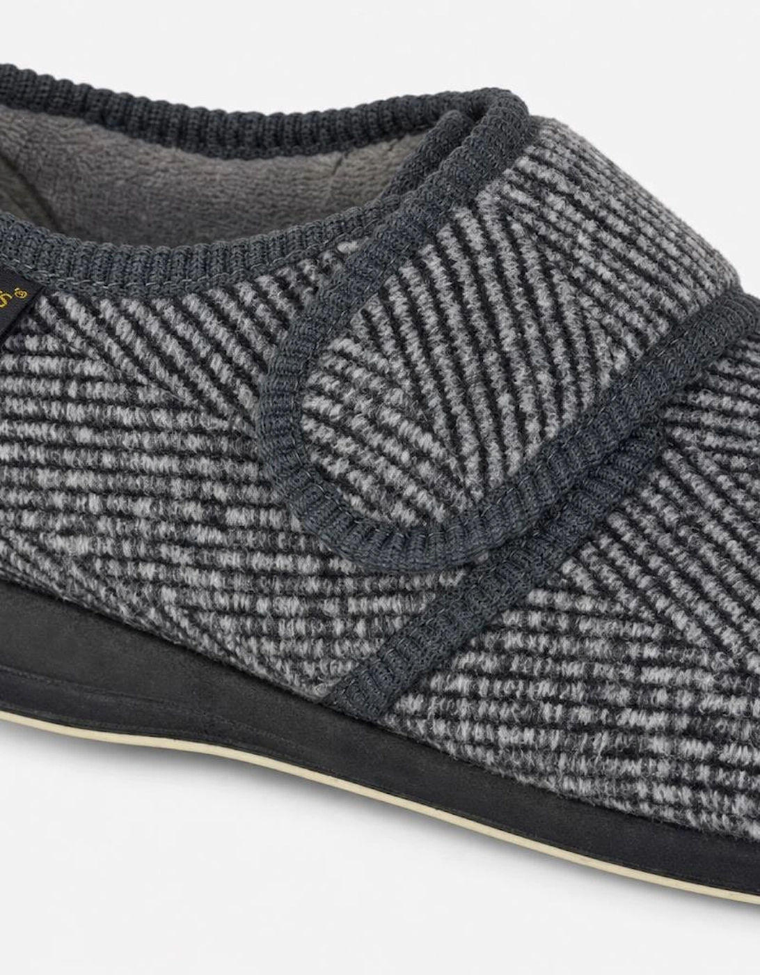 Sleepers WILLIAM Mens Touch Fasten/Velcro Grey Check