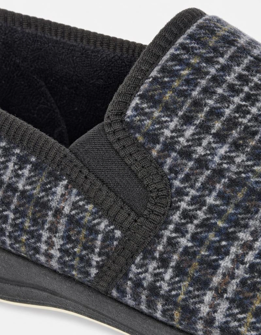 Sleepers JOSEPH Mens Full Slippers Grey Check