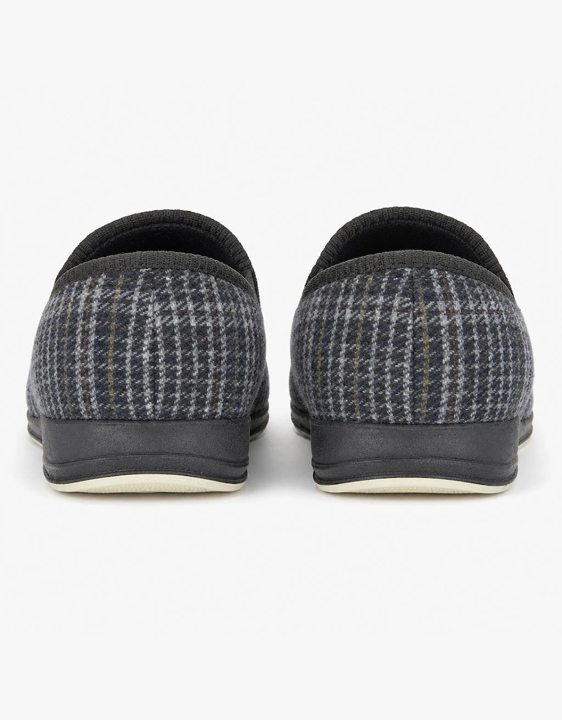 Sleepers JOSEPH Mens Full Slippers Grey Check