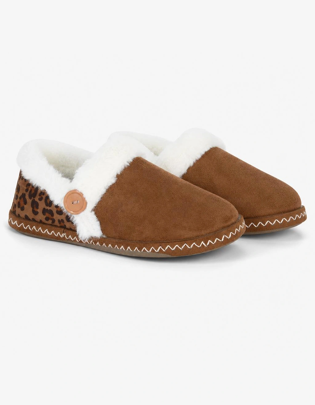 Sleepers RACHEL Womens Full Slippers Dark Tan