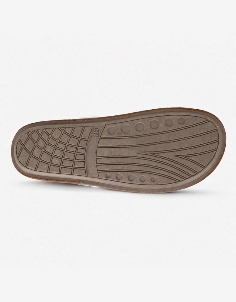 Sleepers RACHEL Womens Full Slippers Dark Tan