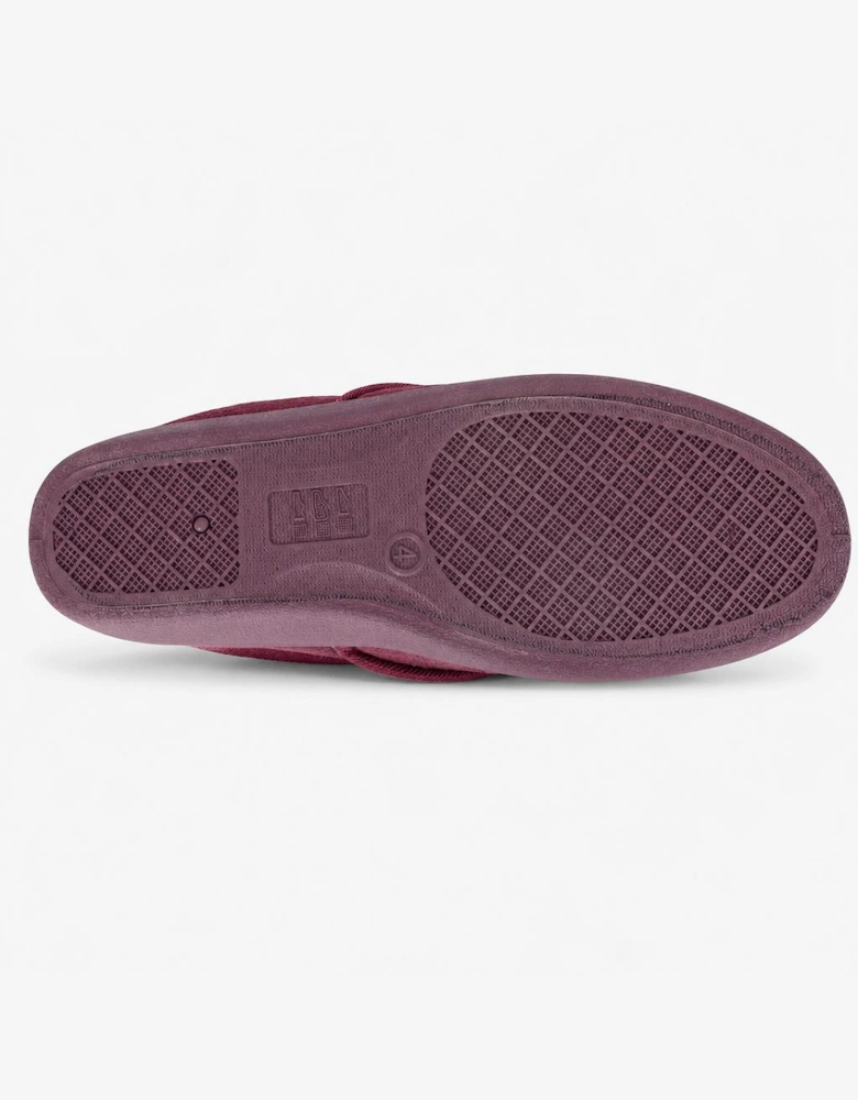 Sleepers CLARE Womens Full Slippers Burgundy