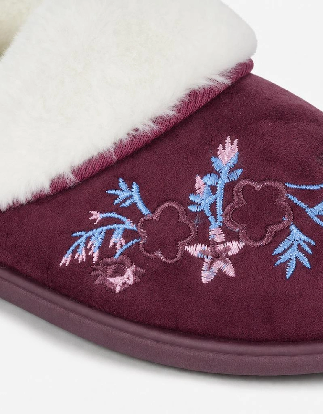Sleepers CLARE Womens Full Slippers Burgundy