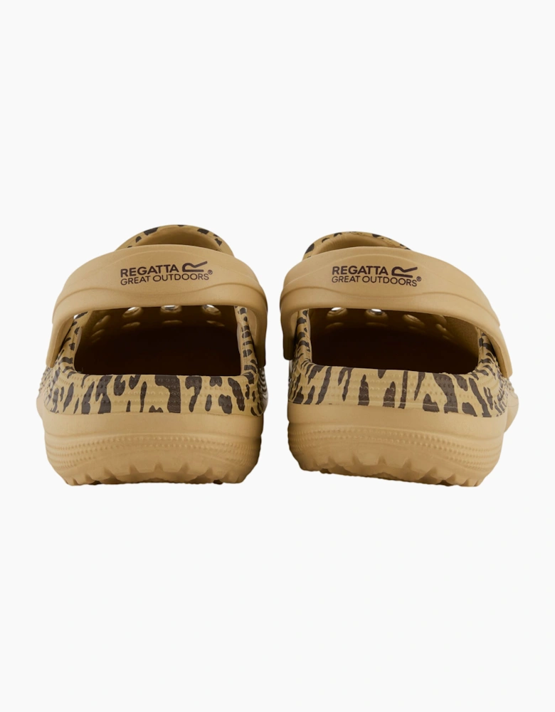 Regatta Womens/Ladies Sakari Leopard Print Clogs