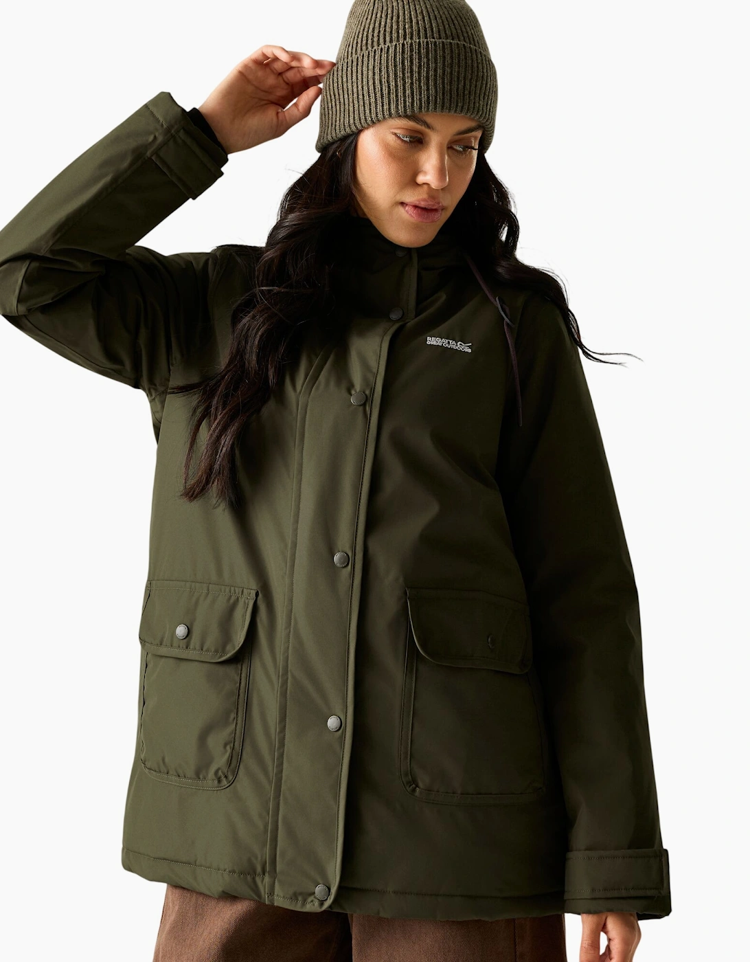 Women's Regatta Womens/Ladies Orla Kiely Insulated Waterproof Jacket - Tan - Size: 18