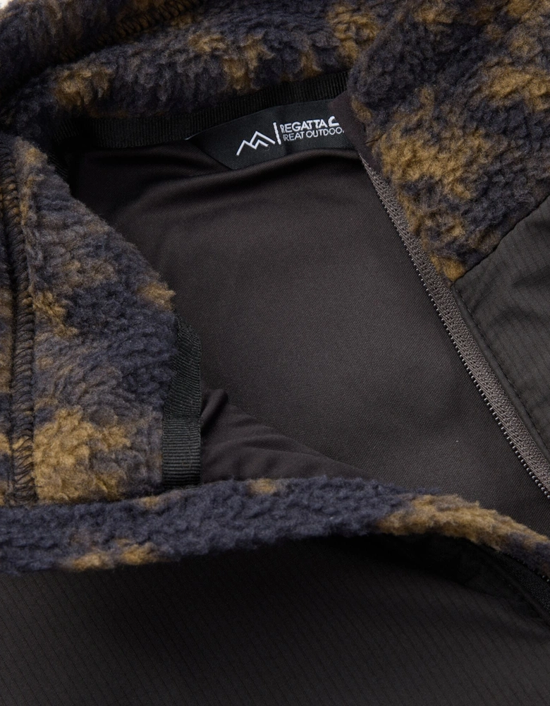 Regatta Mens Printed Textured Fleece Jacket