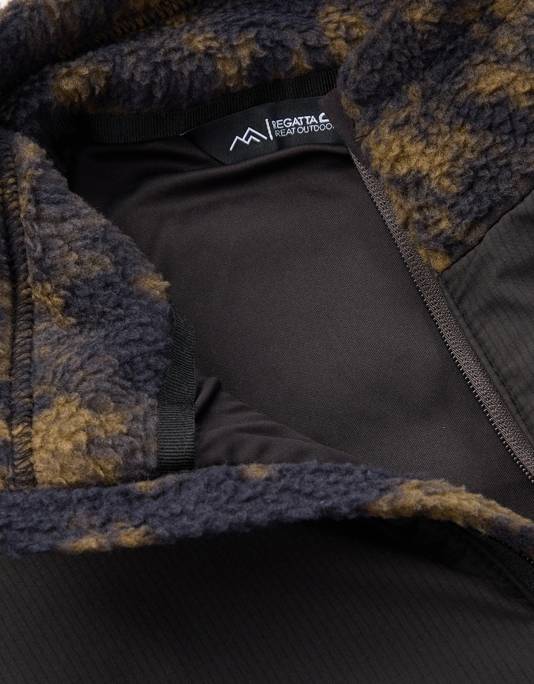 Regatta Mens Printed Textured Fleece Jacket