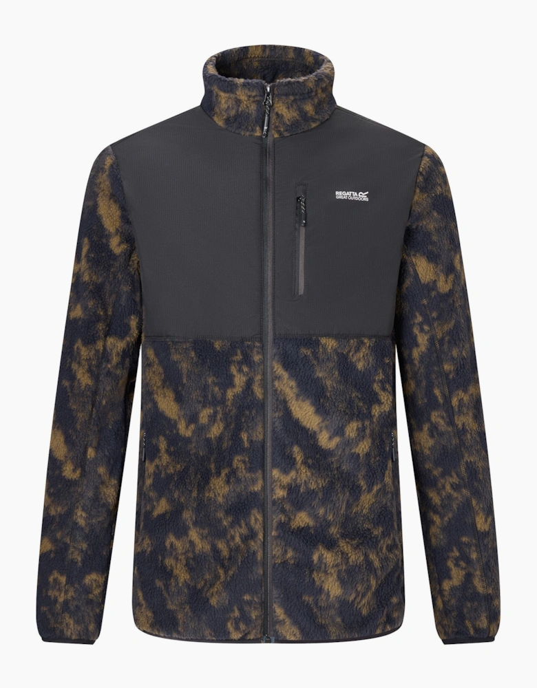 Regatta Mens Printed Textured Fleece Jacket