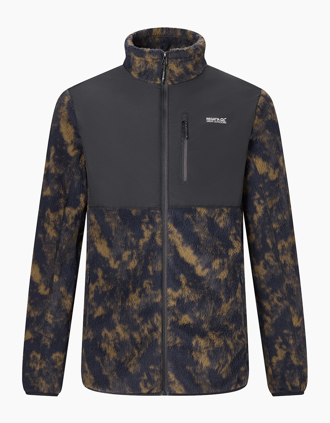 Regatta Mens Printed Textured Fleece Jacket