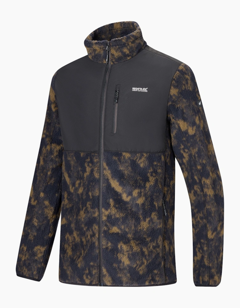 Regatta Mens Printed Textured Fleece Jacket